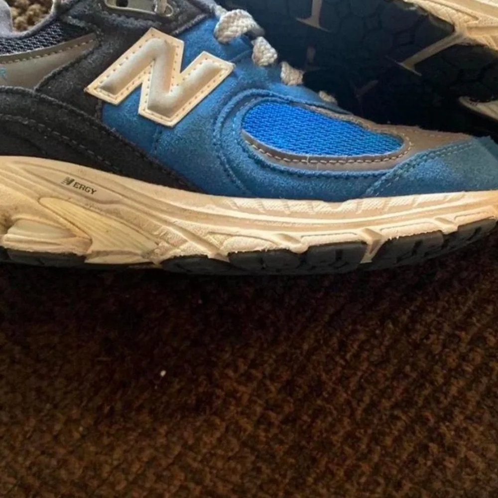 New Balance Kids Blue and Gray Sneakers
